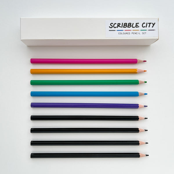 Scribble City - Coloured Pencil Set